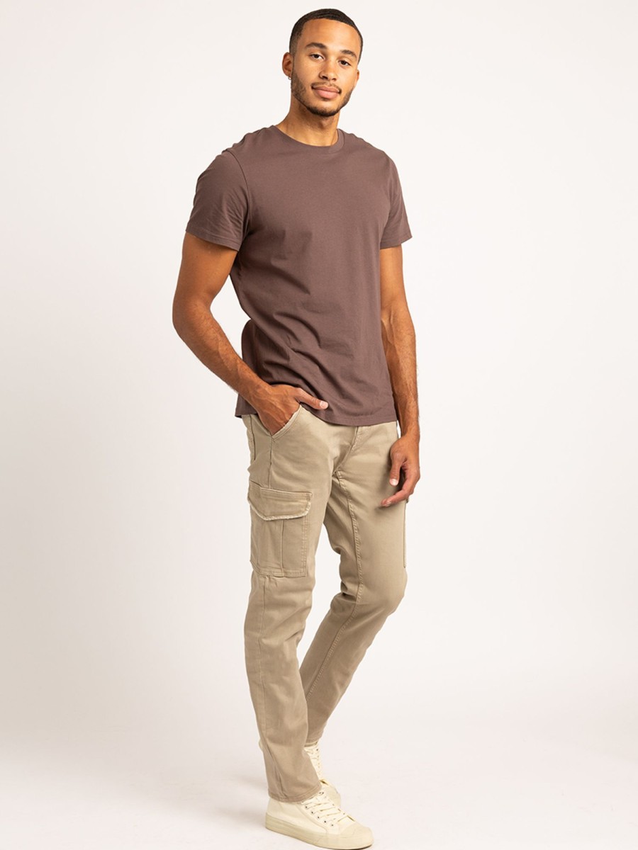 Men BRODY Slim Straight Jeans | Men'S Slim Straight Flax Cargo Pants