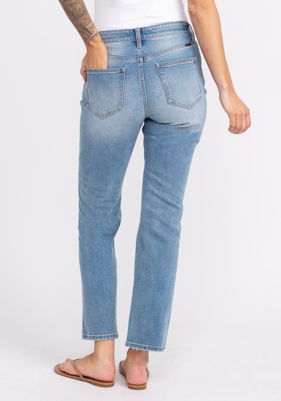 Women KANCAN Straight Jeans | High Rise Slim Straight Jeans