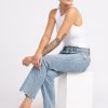 Women BOOTLEGGER Bootcut Jeans | Mid Rise Relaxed Boot Cut Jeans