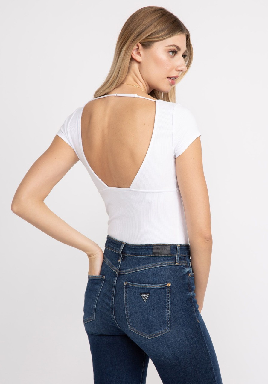 Women GUESS T-Shirts & Tanks | Nataly Sweetheart Neck Top