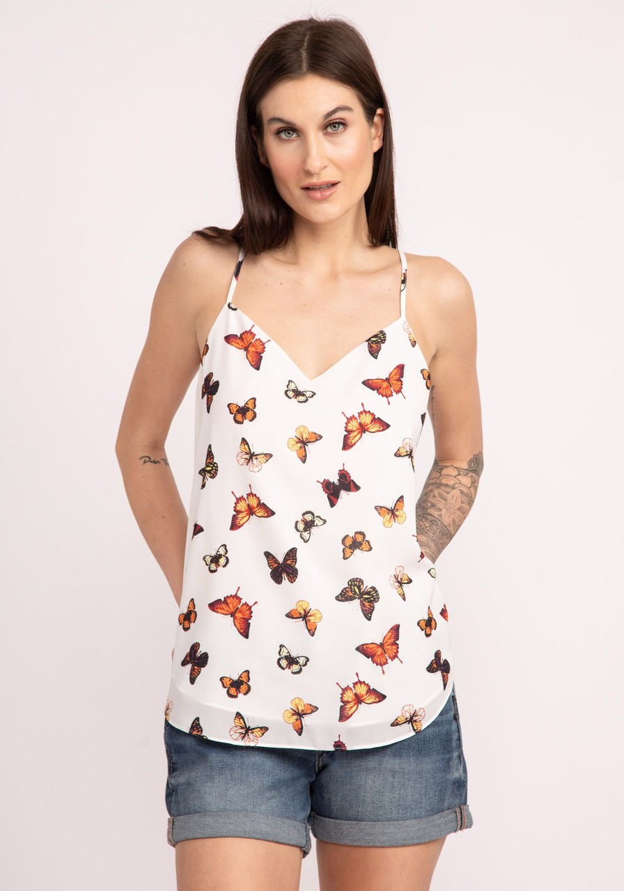 Women kismet Shirts & Blouses | Louise Butterfly Print Cami