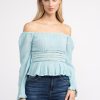 Women GUESS Shirts & Blouses | Cassi Off Shoulder Top