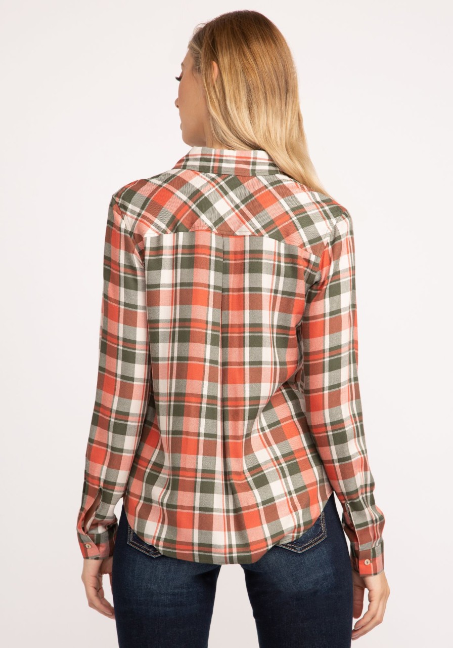 Women kismet Shirts & Blouses | Alexis Plaid Button Front Shirt