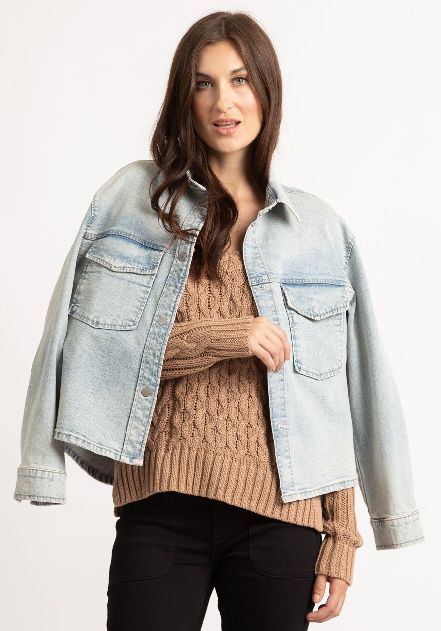 Women BOOTLEGGER | Drea Denim Shacket