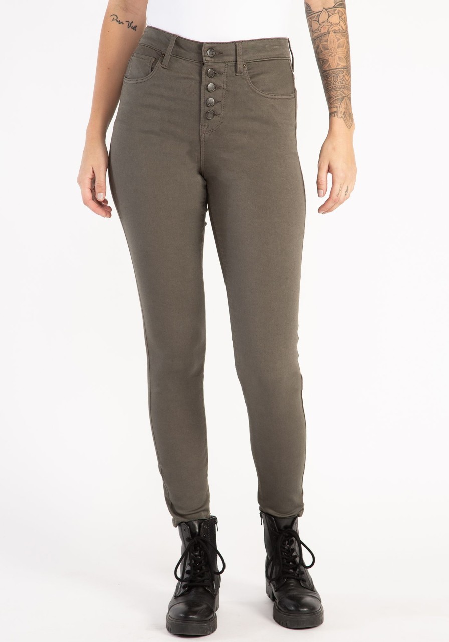 Women BRODY Skinny Jeans | High Rise Skinny With Exposed Fly Jeans