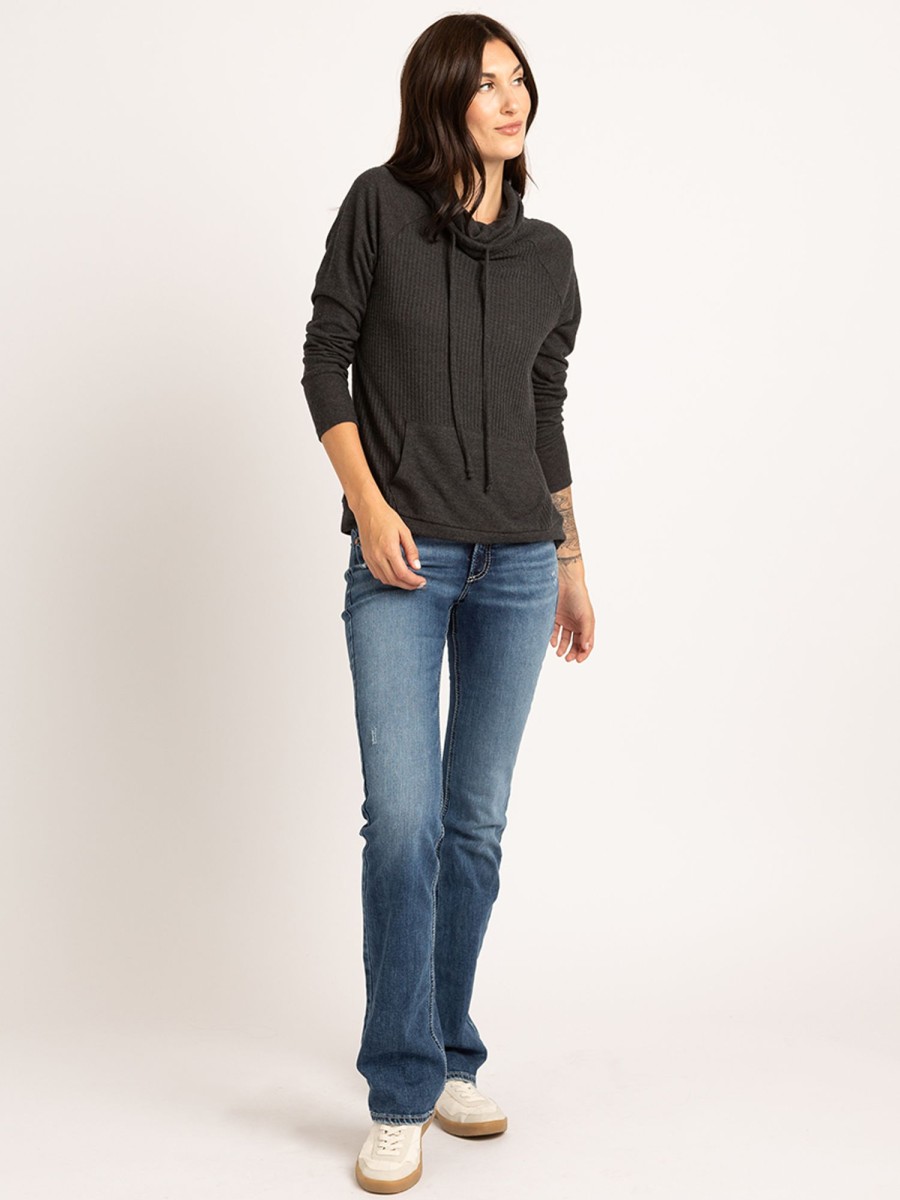 Women kismet T-Shirts & Tanks | Cammi Cowl Neck Long Sleeve Tee