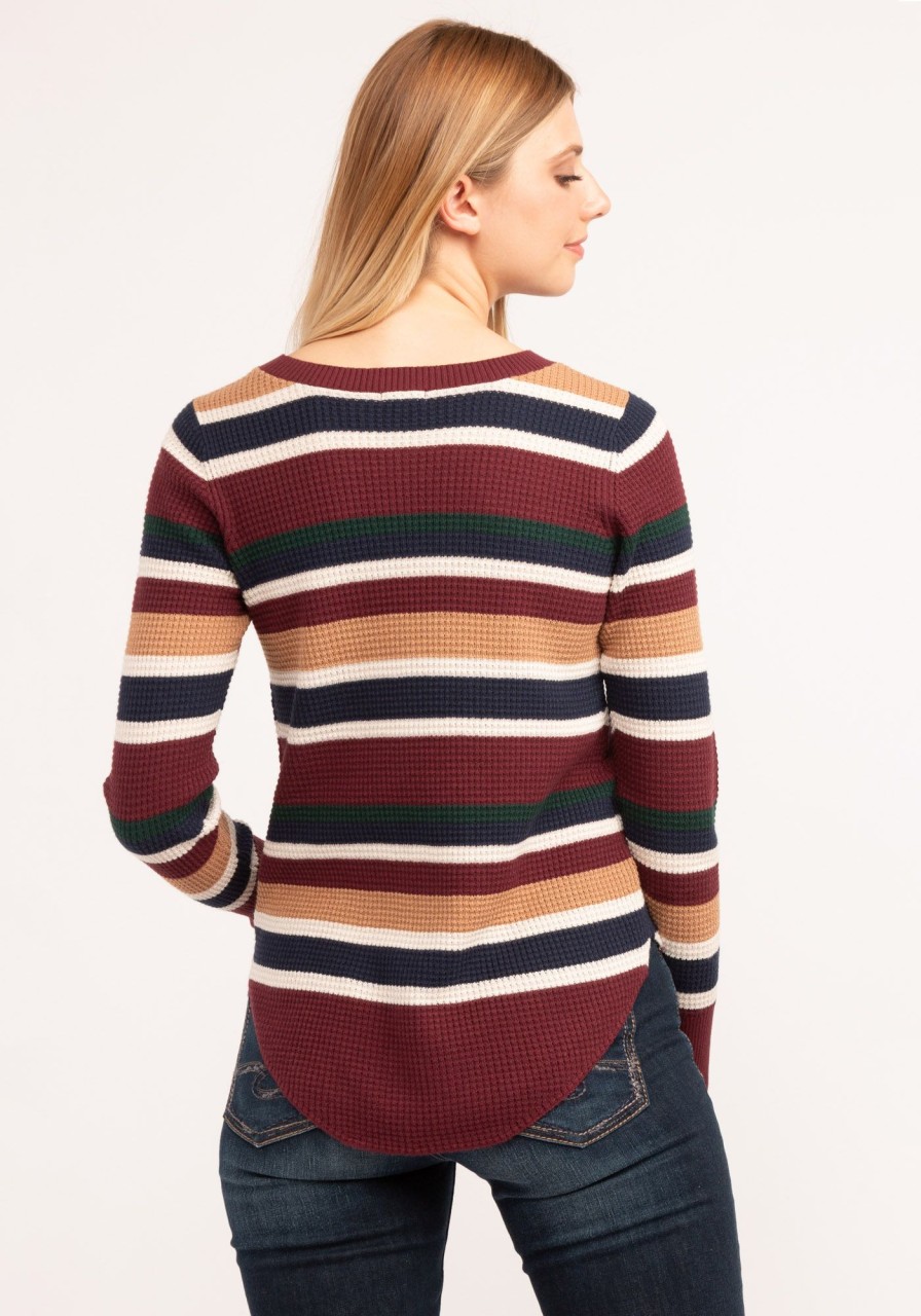 Women KISMET Sweaters & Cardigans | Waffle Crew Neck Sweater