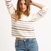 Women kismet Sweaters & Cardigans | Wilhemina Striped Popover