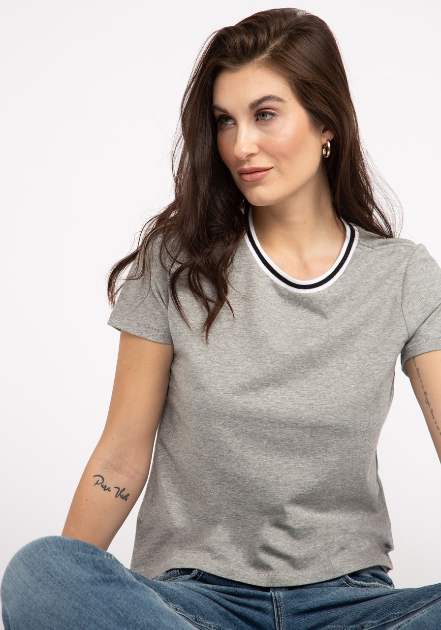 Women KISMET T-Shirts & Tanks | Goldie Short Sleeve Ringer T-Shirt