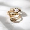 Women kismet Jewellery | 3 Pack Of Gold Stacking Rings