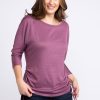 Women KISMET T-Shirts & Tanks | Desiree 3/4 Dolman Sleeve Side Tie Top