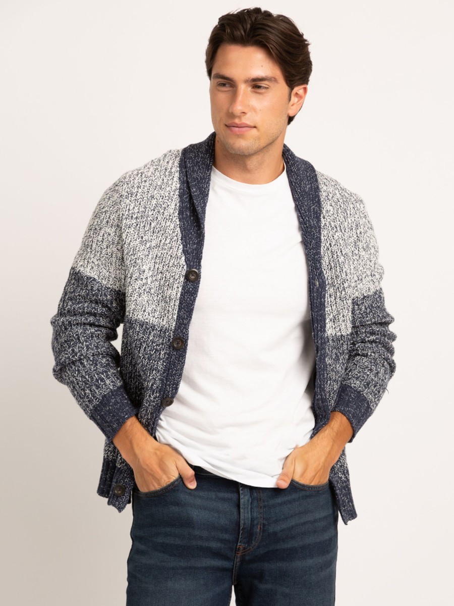 Men DISTILLERY Hoodies & Sweaters | Chase Shawl Collar Cardigan