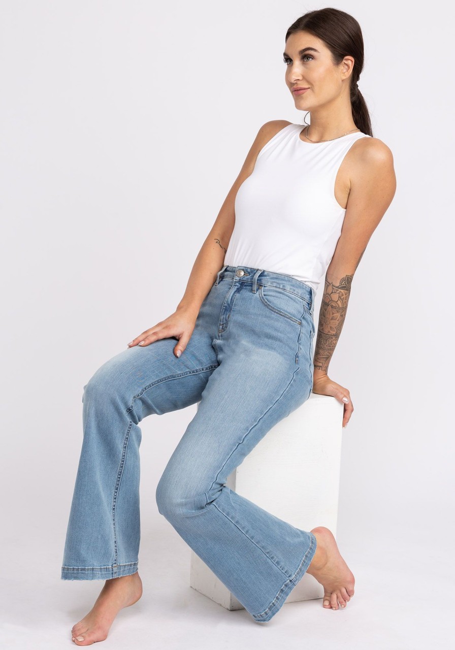 Women BOOTLEGGER Flare Jeans | Flawless High Rise Flare Jeans