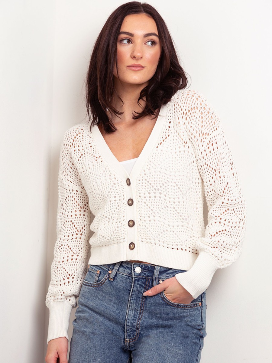 Women KISMET Sweaters & Cardigans | Magnolia Button Front Open Cardigan