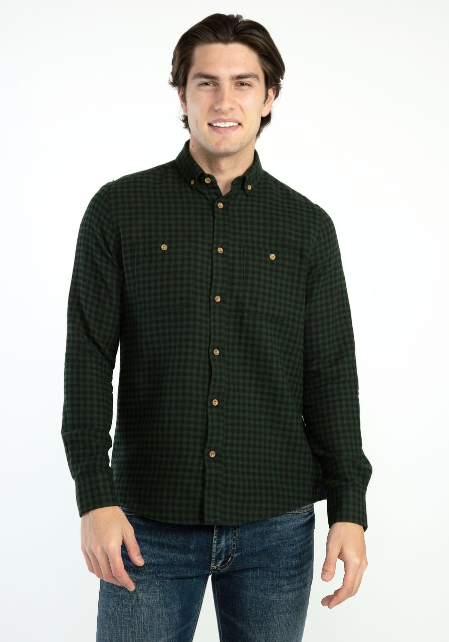 Men REPORT COLLECTION Shirts | Plaid Flannel Shirt