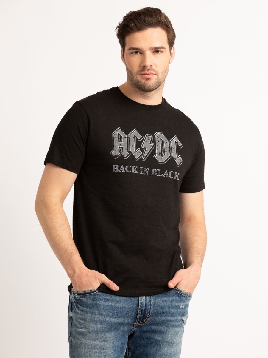 Men AC/DC Graphic T-Shirts | Back In Black T-Shirt