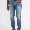 Men SILVER Athletic Fit Jeans | Risto Athletic Skinny Jeans