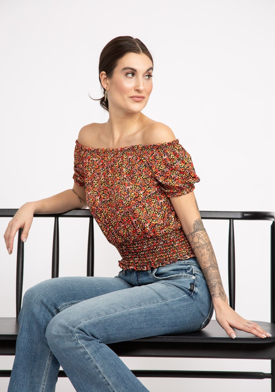 Women MOEITY T-Shirts & Tanks | Valerie Off-Shoulder Top