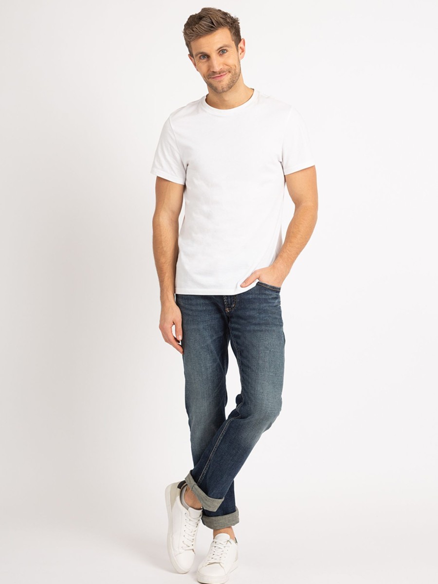 Men SILVER Straight Jeans | Allan Straight Leg Jean