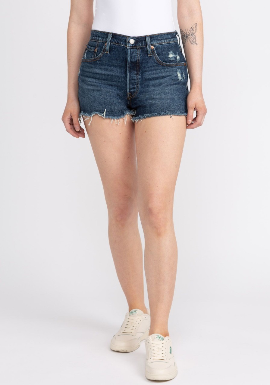 Women LEVIS | 501 Original Dark Wash Shorts