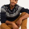 Men Distillery Hoodies & Sweaters | Gregory Fairisle Shawl Collar Pullover