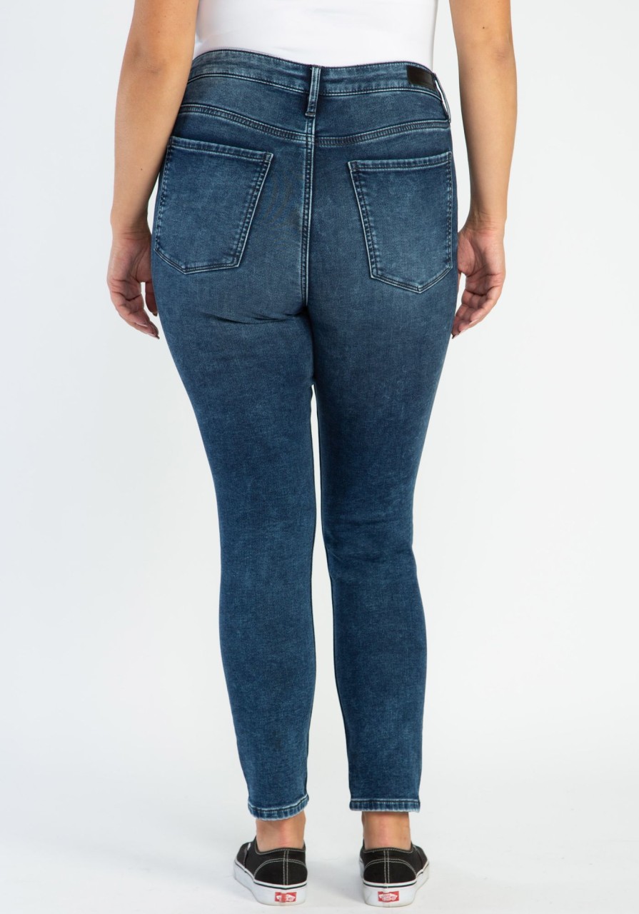 Women BOOTLEGGER Skinny Jeans | Knit High Rise Skinny