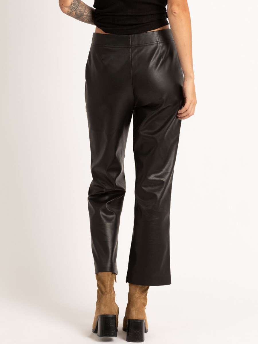 Women KISMET | Camina Faux Leather Cropped Trouser