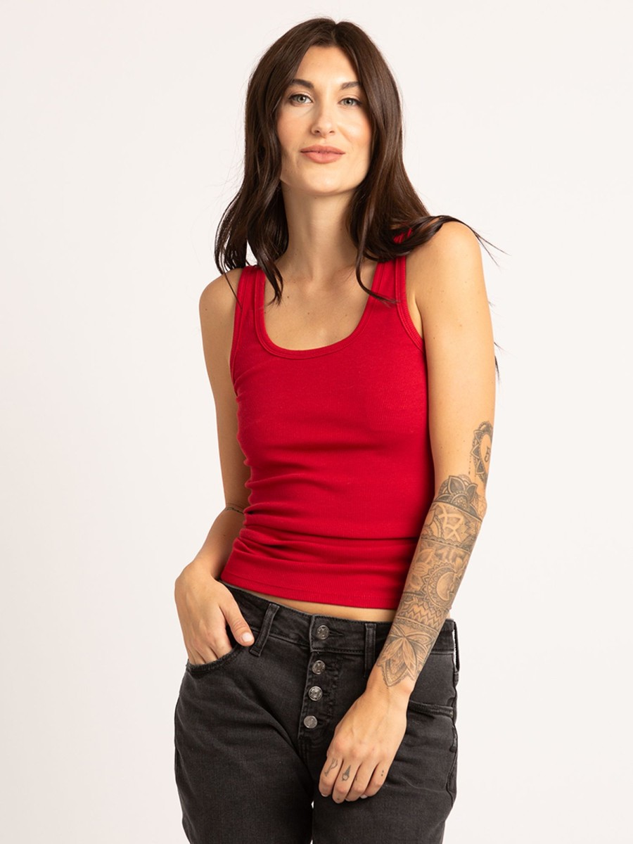 Women kismet T-Shirts & Tanks | Che Core Double Scoop Neck Tank Top