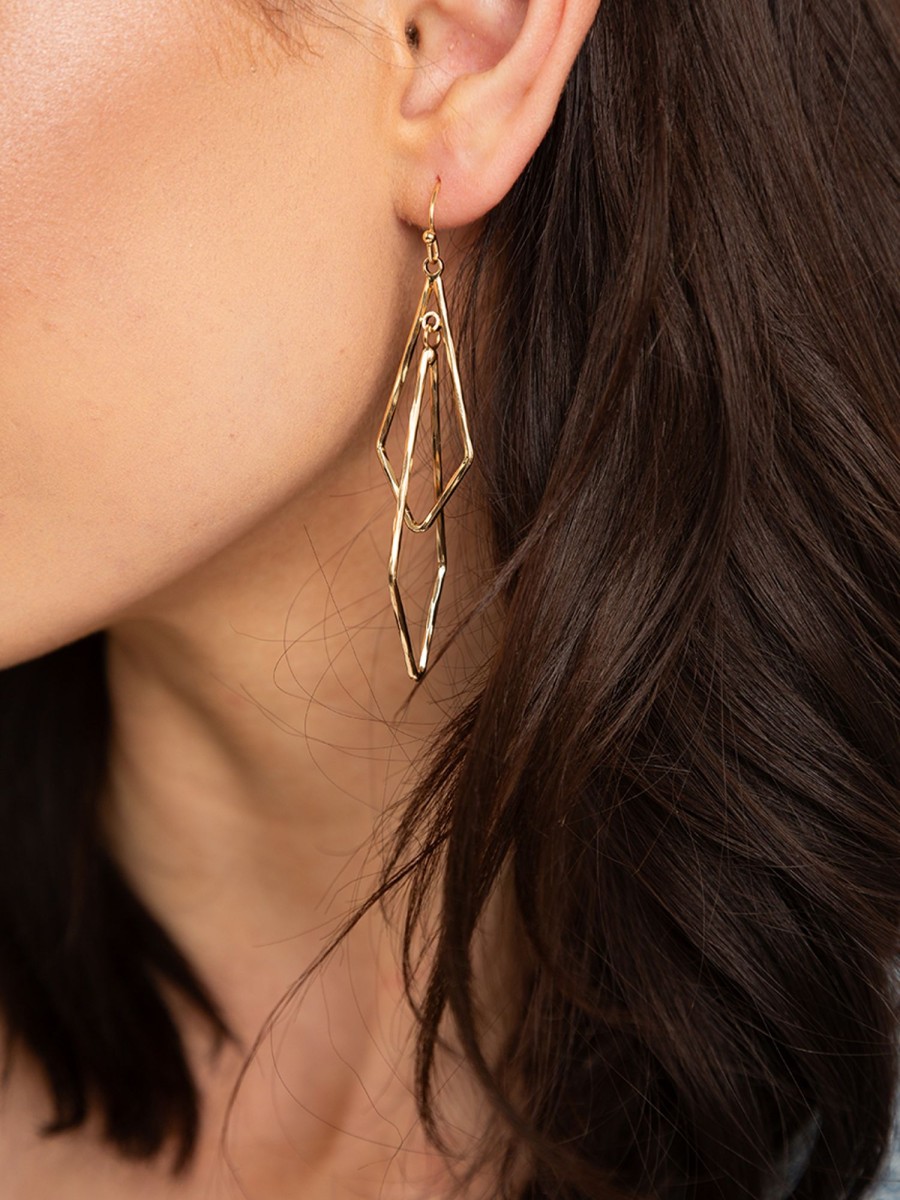 Women KISMET Jewellery | Geometric Dangle Earrings