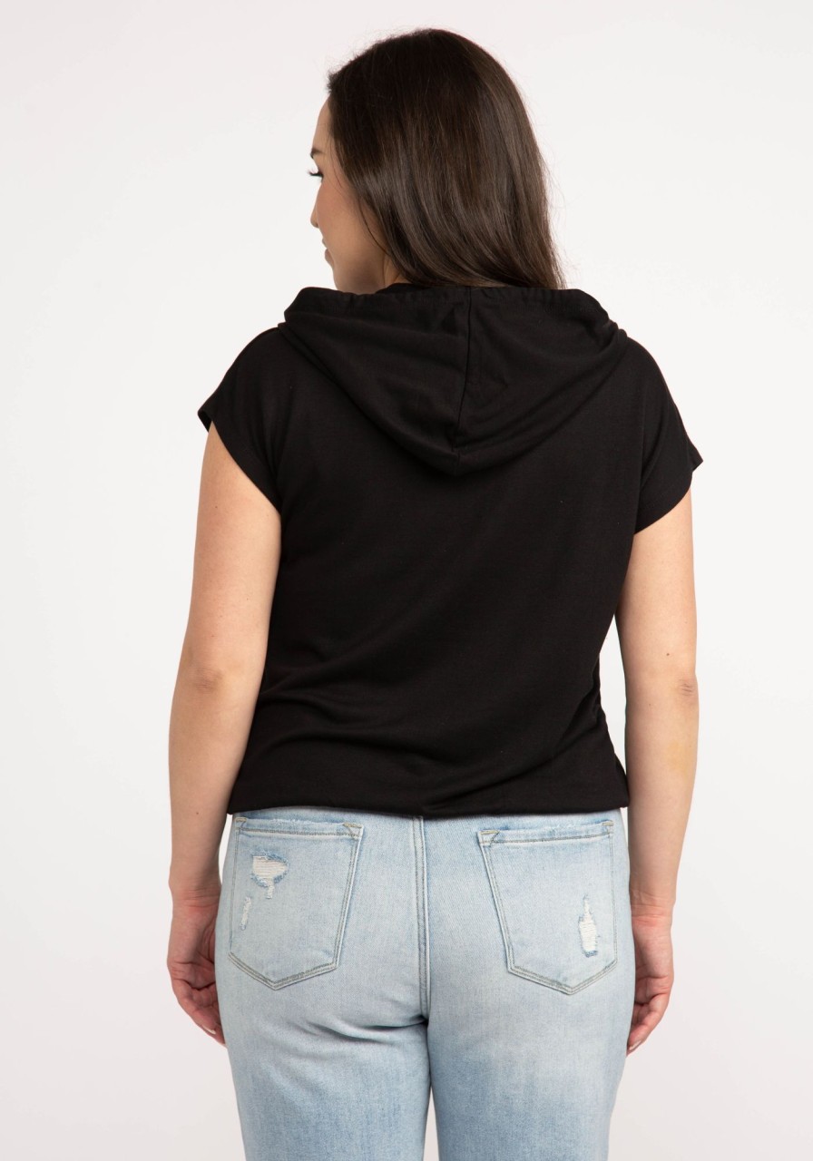 Women KISMET Hoodies & Sweatshirts | Diana Short Sleeve 1/4 Zip Popover