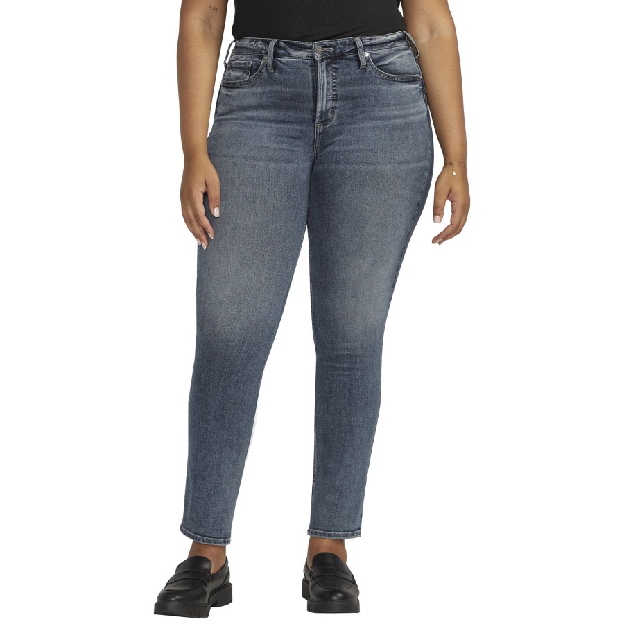 Women SILVER Straight Jeans | Most Wanted Straight