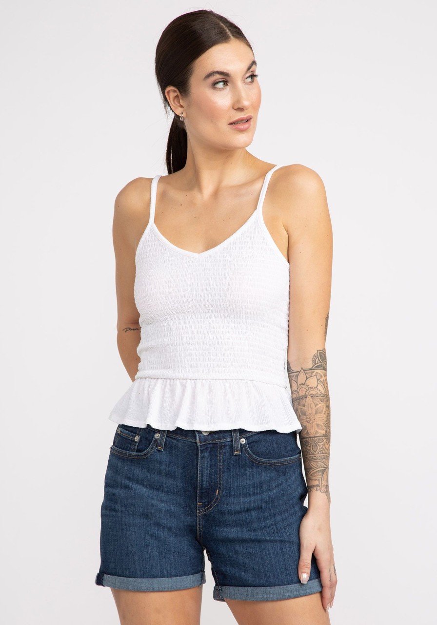 Women KISMET T-Shirts & Tanks | Lola Smocked V-Neck Tank Top