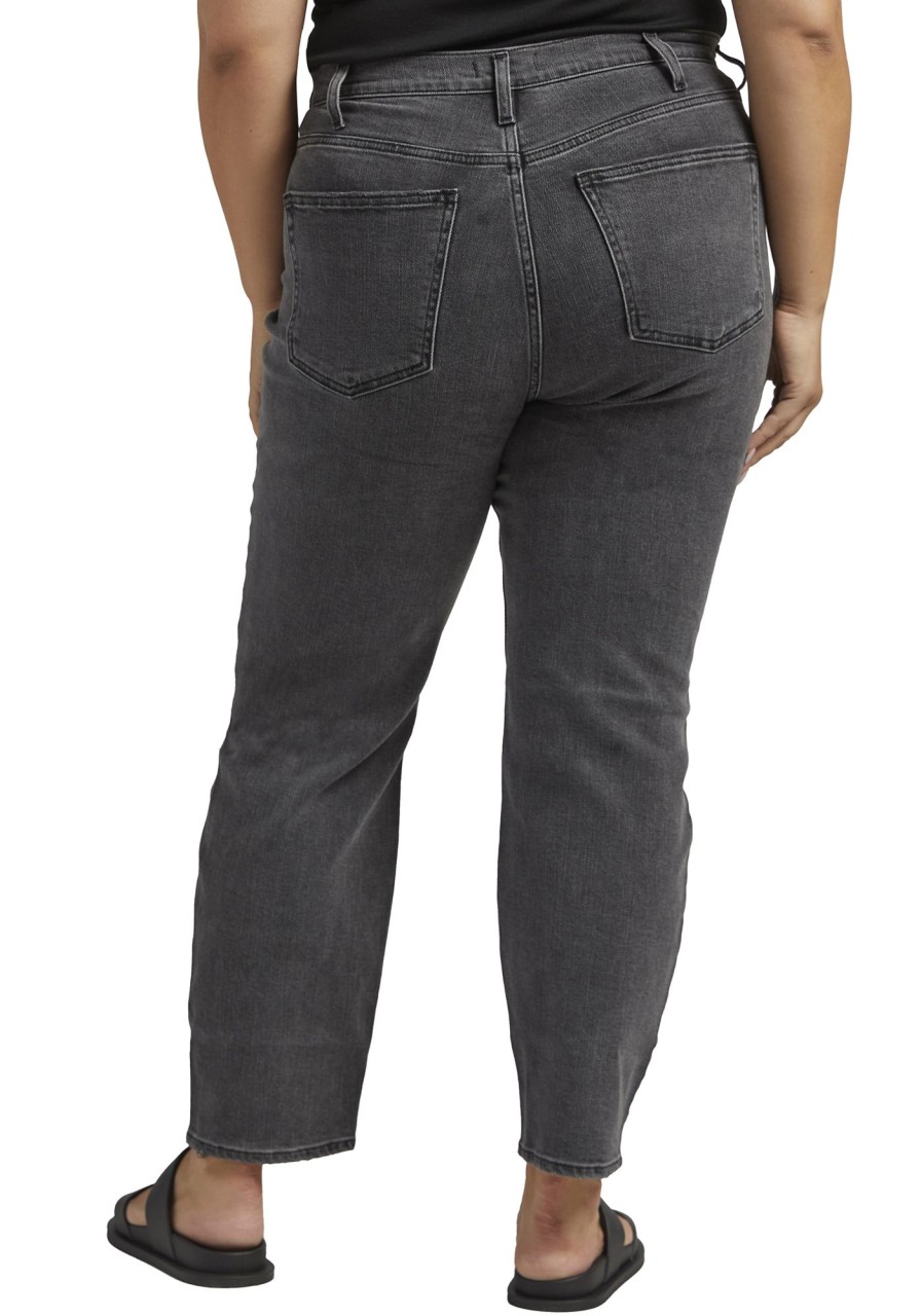 Women SILVER Straight Jeans | Highly Desirable High Rise Slim Straight Jeans