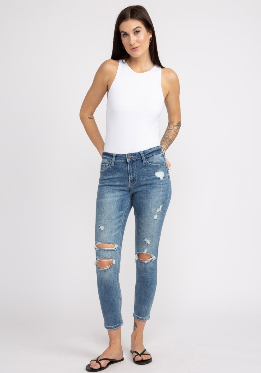 Women VERVET Skinny Jeans | Mid Rise Skinny Jeans