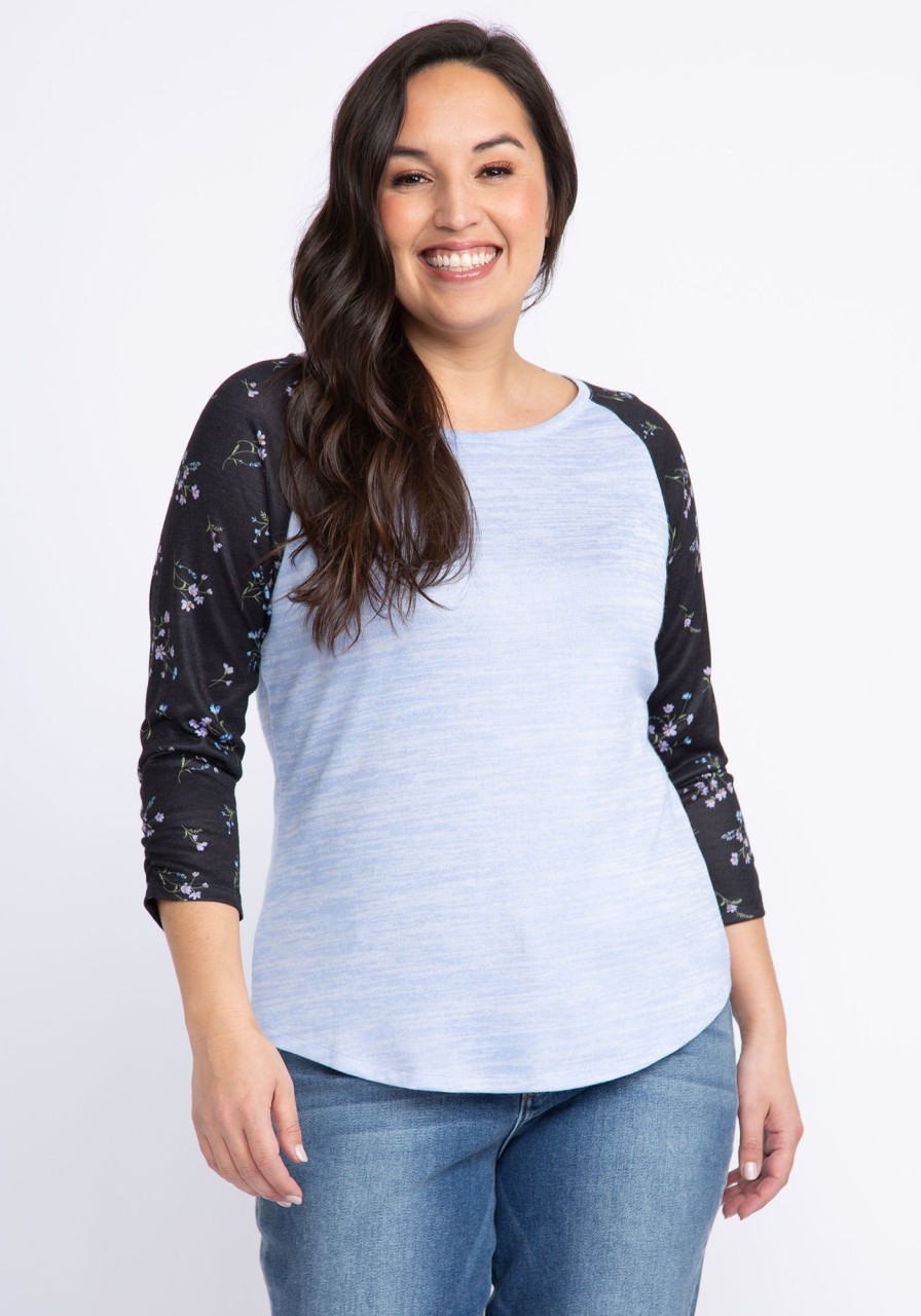 Women KISMET T-Shirts & Tanks | Melinda Printed 3/4 Sleeve