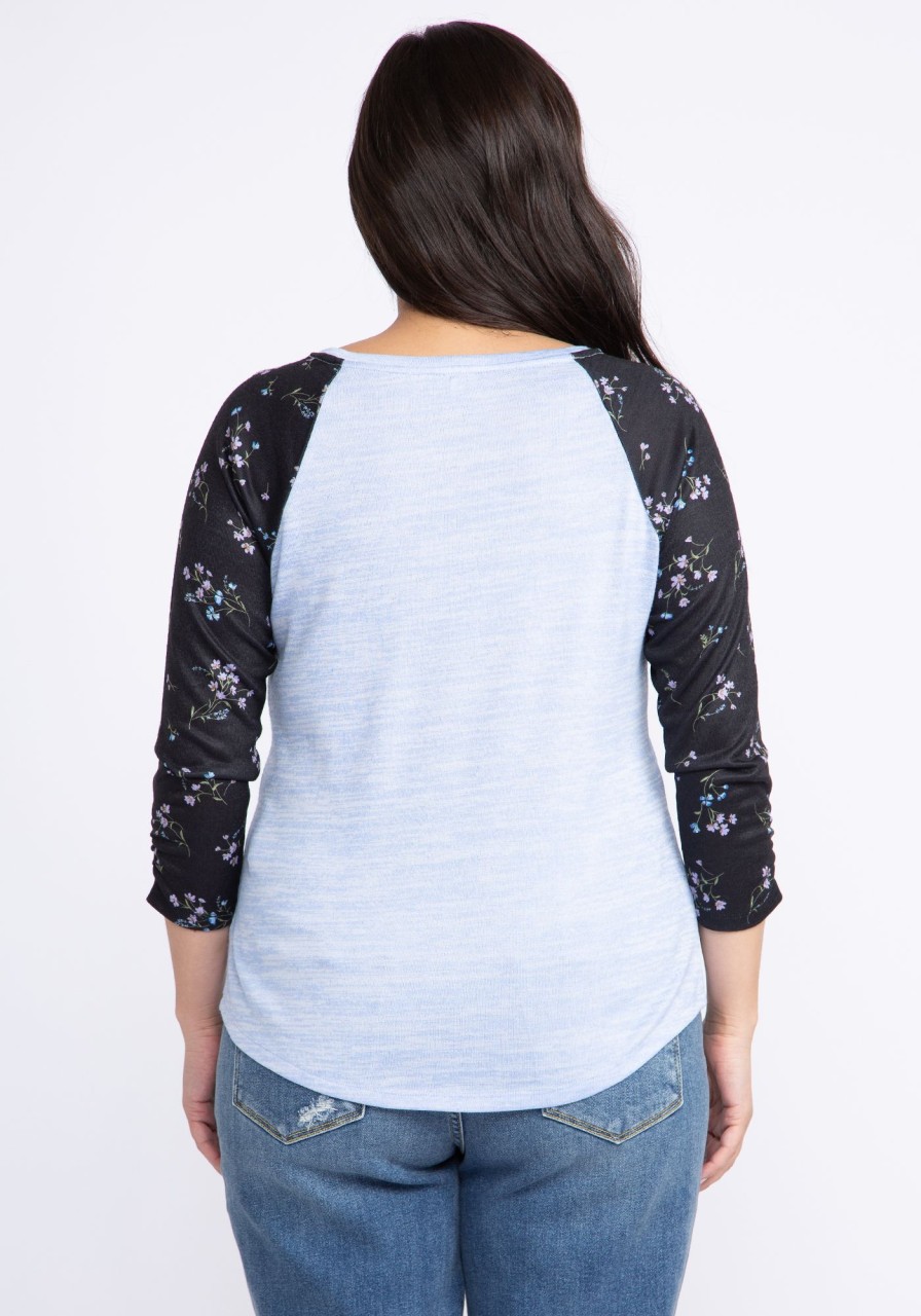 Women KISMET T-Shirts & Tanks | Melinda Printed 3/4 Sleeve