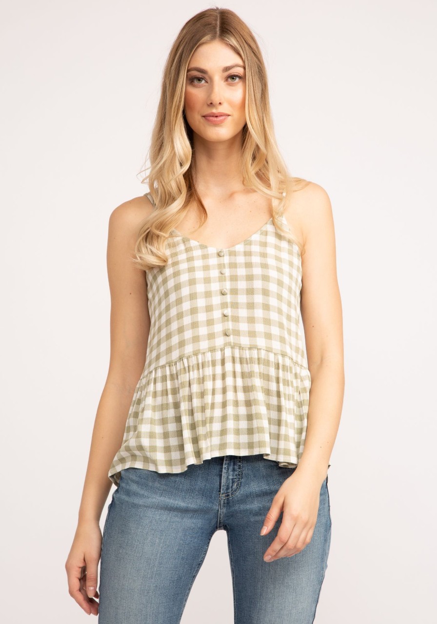 Women kismet Shirts & Blouses | Ophelia Strappy Peplum Tank