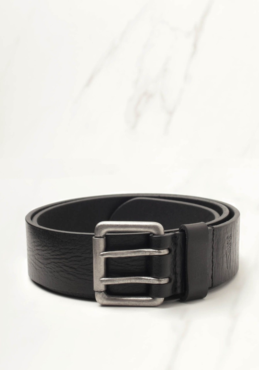 Men SILVER Belts | Silver Belt W Antique Nickel Buckle