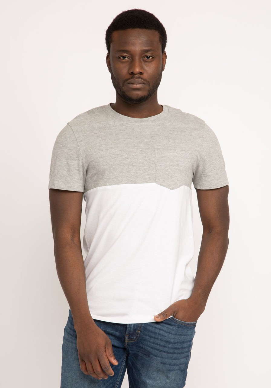 Men distillery T-Shirts | Logan Colourblock Pocket T-Shirt