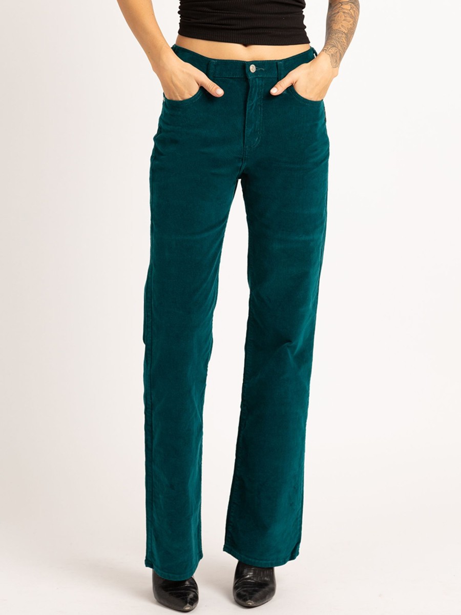 Women SILVER Straight Jeans | Highly Desirable Corduroy Trouser Jean