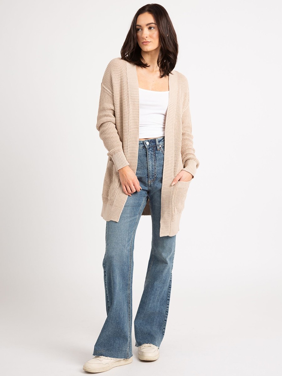 Women KISMET Sweaters & Cardigans | Forest Long Sleeve Open Cardigan