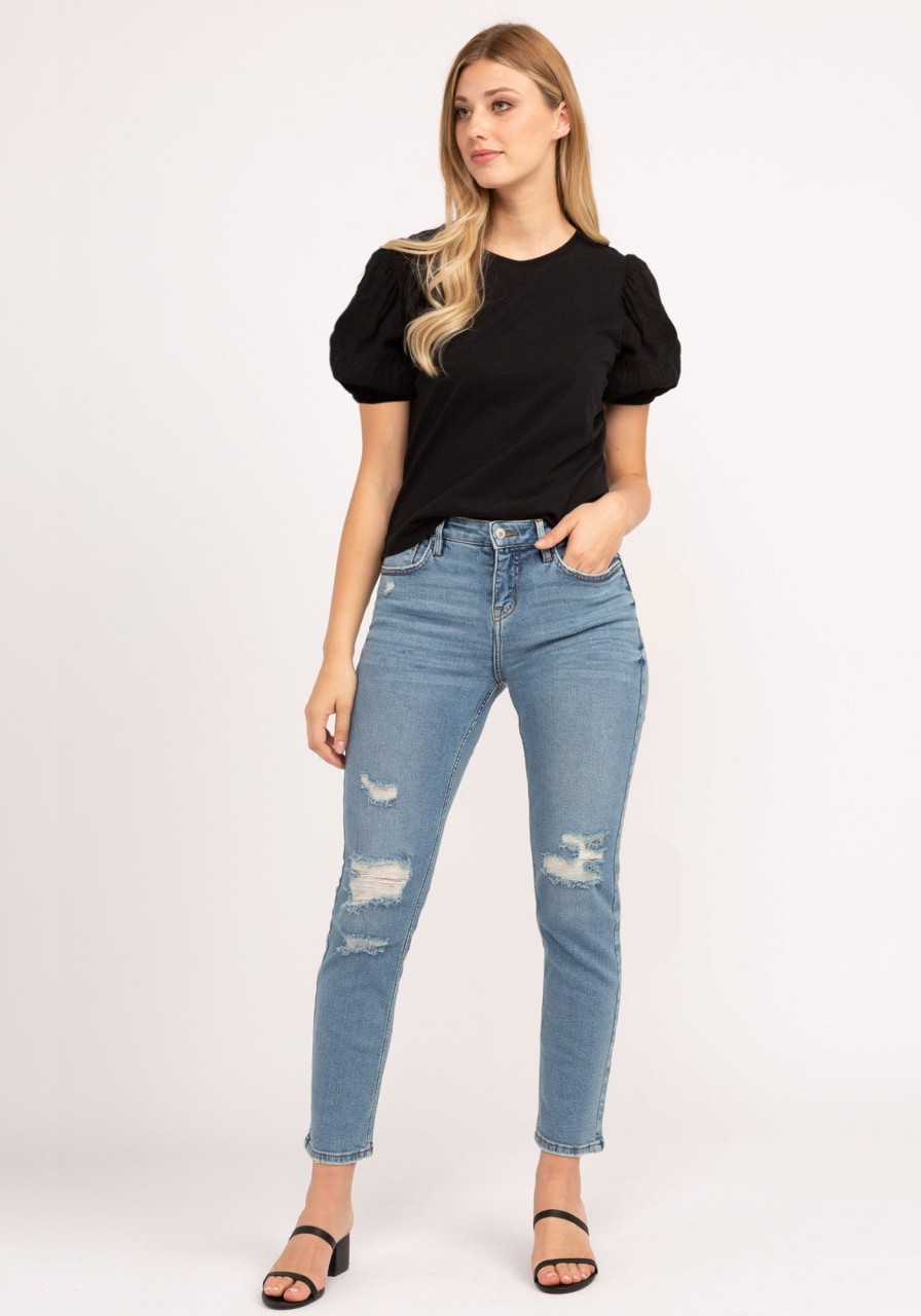 Women kismet T-Shirts & Tanks | Barbara Puff Sleeve Top