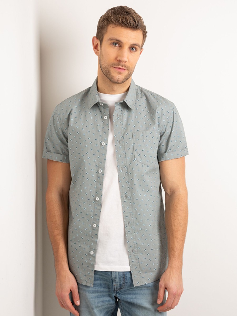 Men DISTILLERY Shirts | Wallace Short Sleeve Shirt