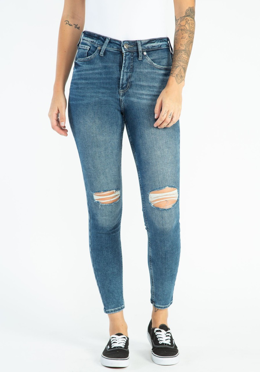 Women SILVER Skinny Jeans | High Rise Infinite Skinny Jean