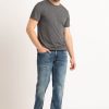 Men SILVER Straight Jeans | Zac Straight Leg Jeans