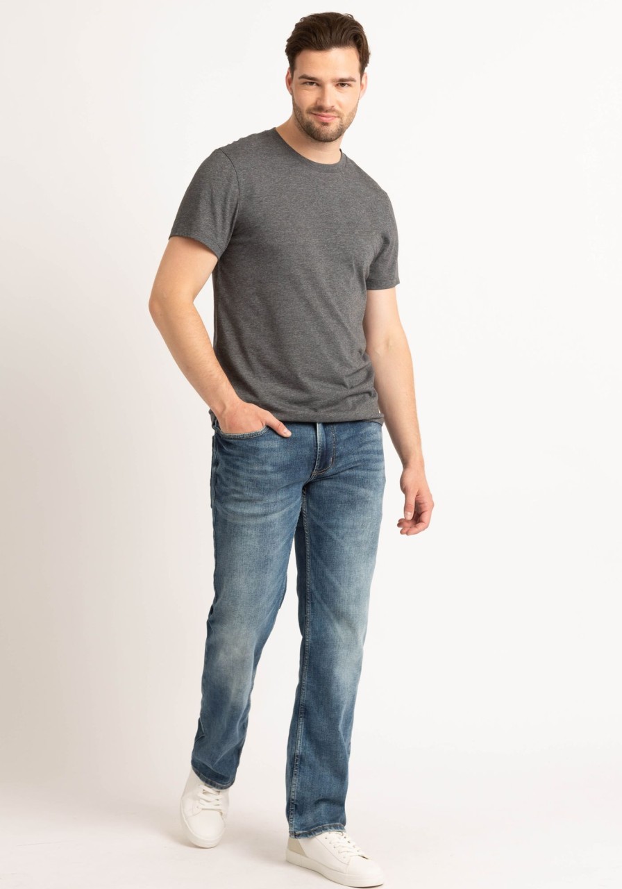 Men SILVER Straight Jeans | Zac Straight Leg Jeans