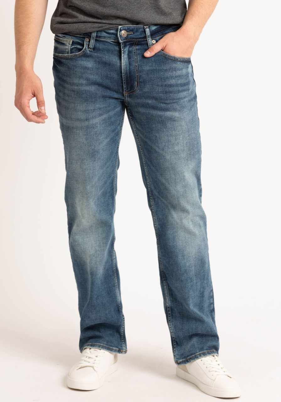 Men SILVER Straight Jeans | Zac Straight Leg Jeans