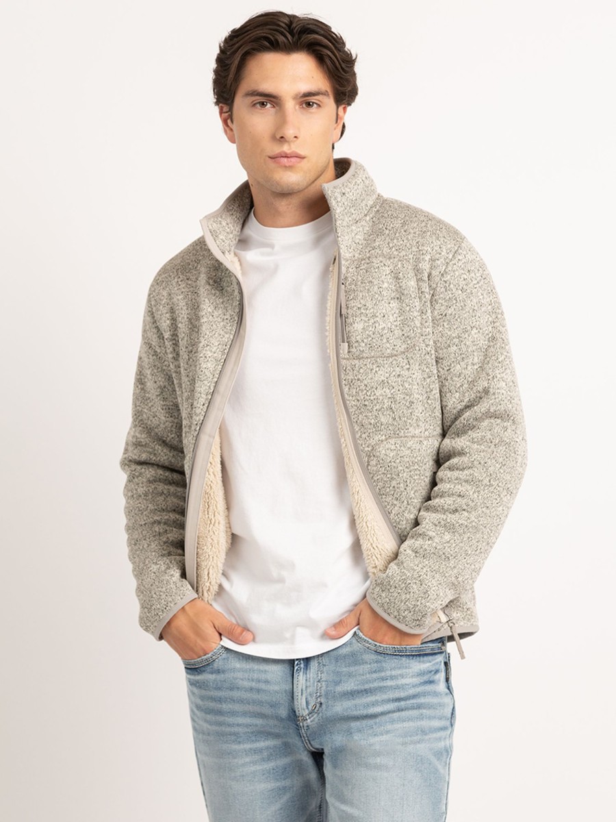 Men DISTILLERY | Sherpa Lined Fleece Full Zip