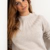 Women CLOTH Sweaters & Cardigans | Scoop Neck Balloon Sleeve Popover