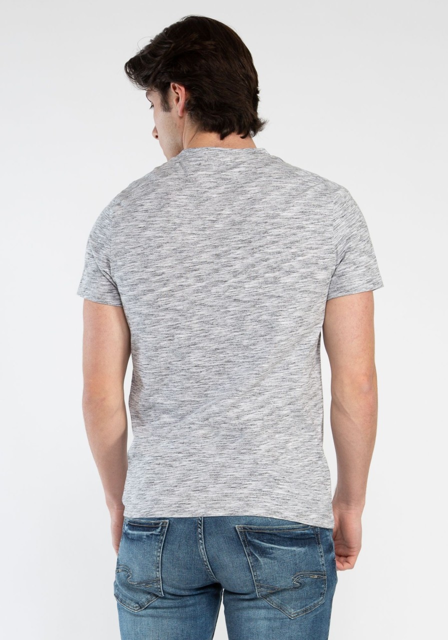 Men DISTILLERY T-Shirts | Owen Iject Dye V-Neck T-Shirt